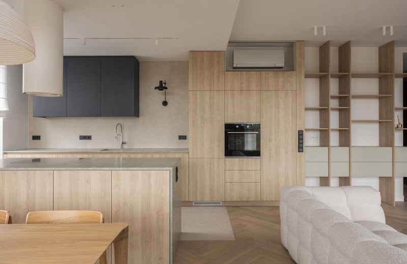 Miete einer modernen 4-Zimmer-Wohnung, 109 m², Stadtteil Praga-Południe, Warschau, Polen